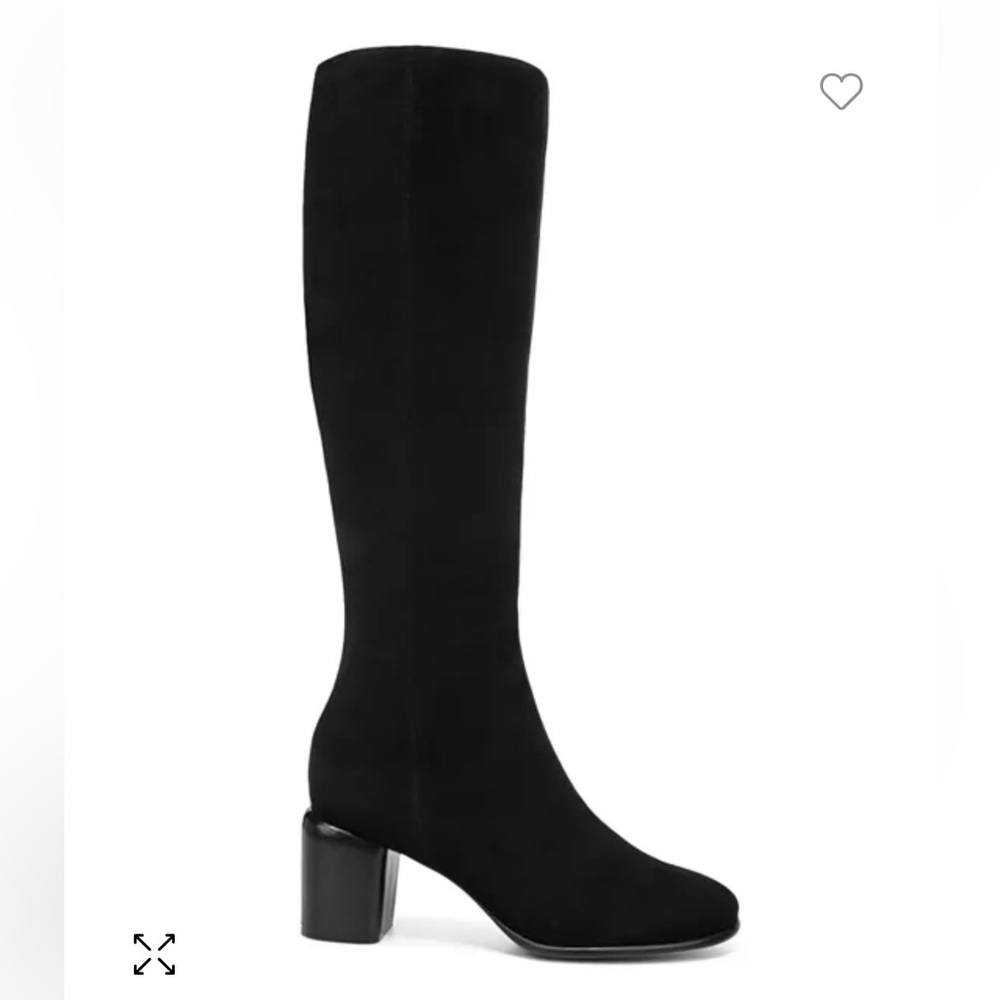Vince black suede knee high boots - see description